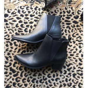 Black ankle boots